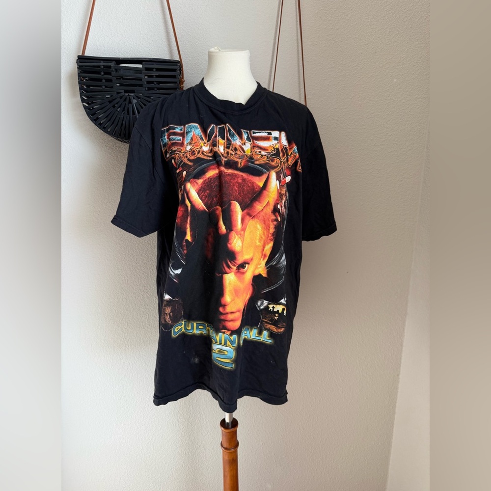 EMINEM Curtain Call 2 Black Short Sleeve T-Shirt, Size XL